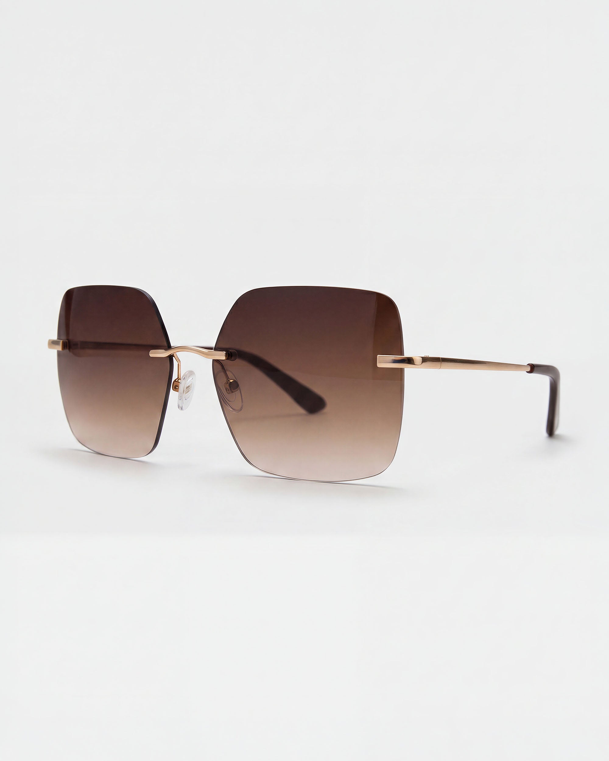 Billie Gold Rimless Sunglasses
