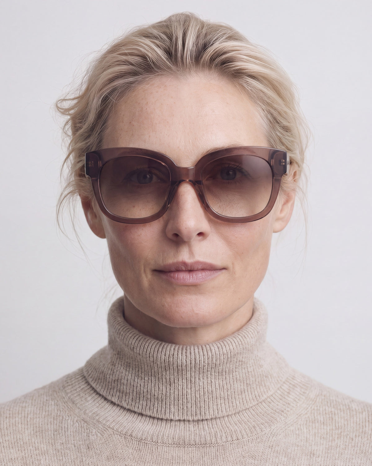 Chloe Chocolate Sunglasses, worn