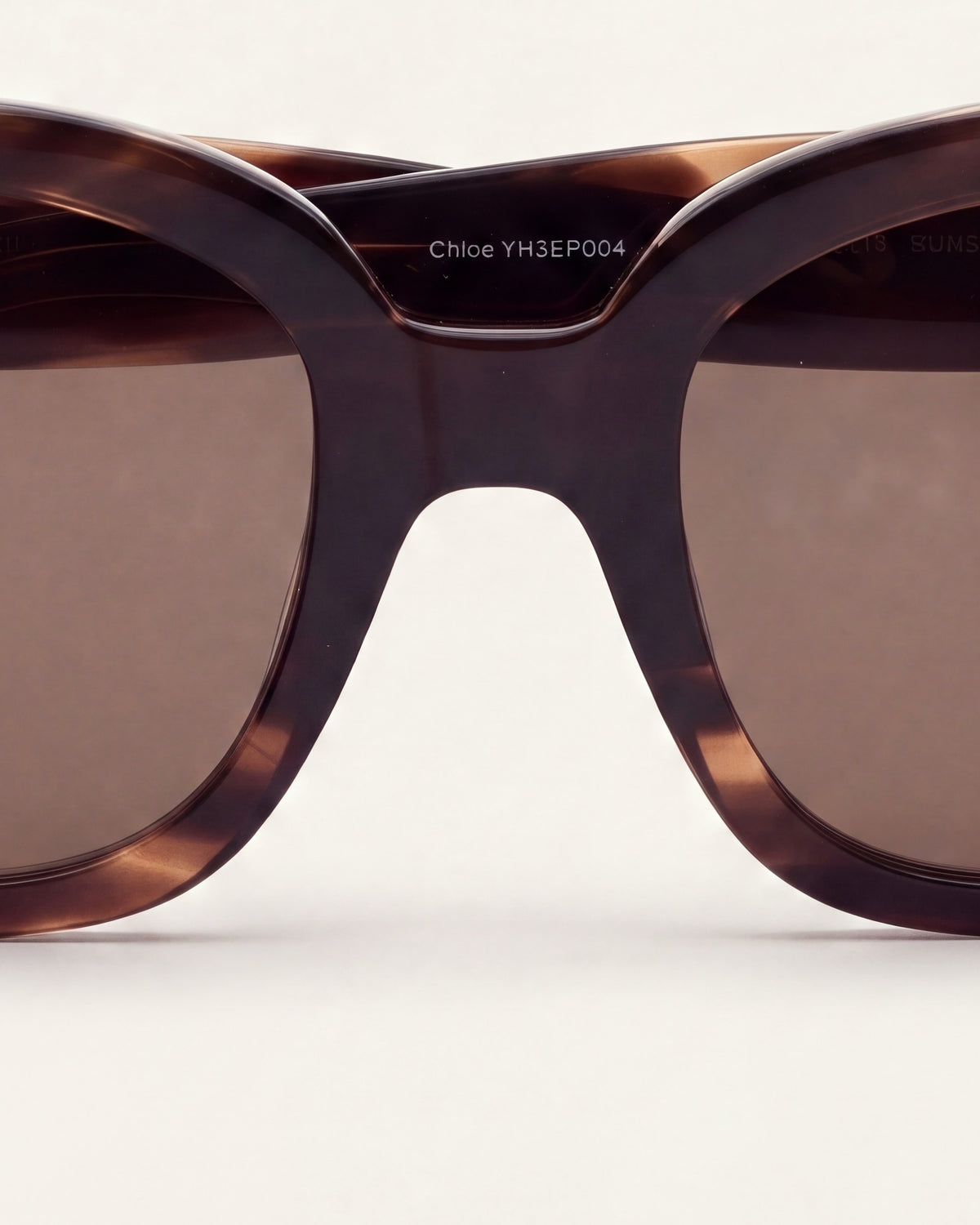 Chloe Dark Brown Sunglasses, detail