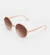 Grace Rose Gold Gradient Brown Sunglasses