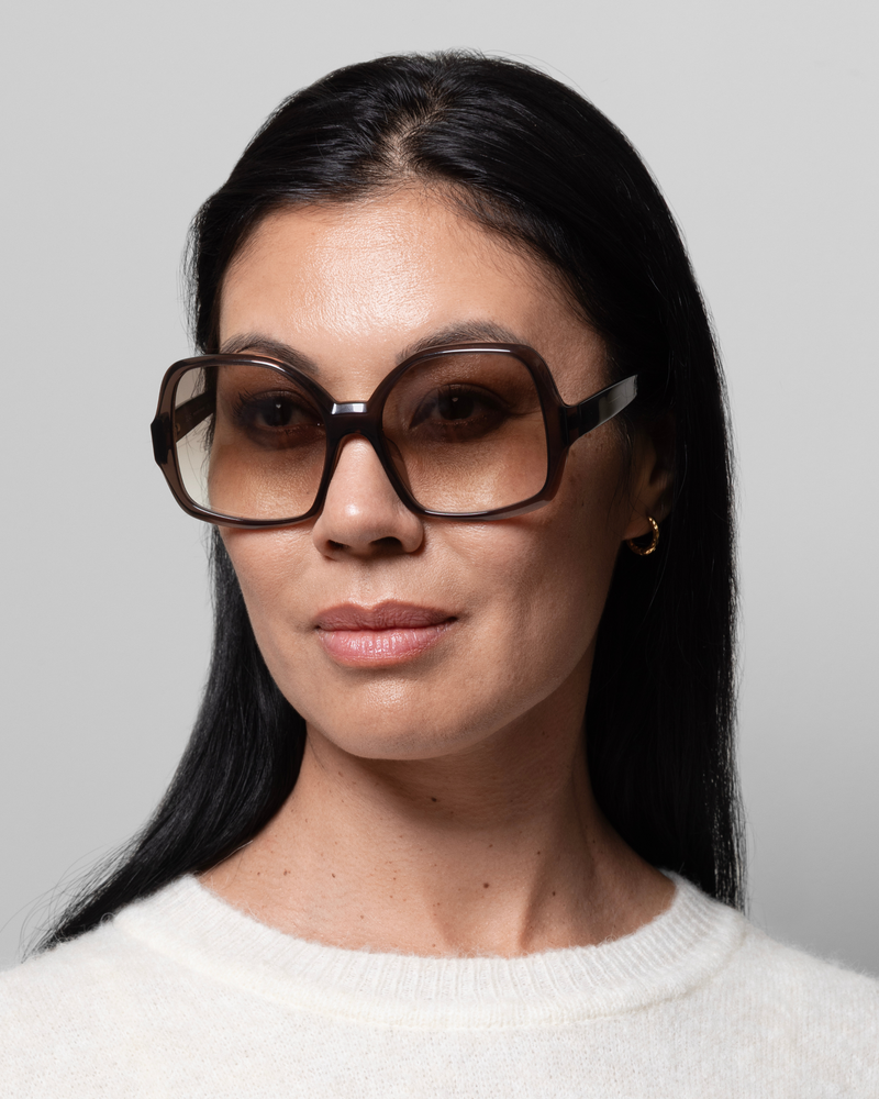 Jackie Dark Brown Tinted