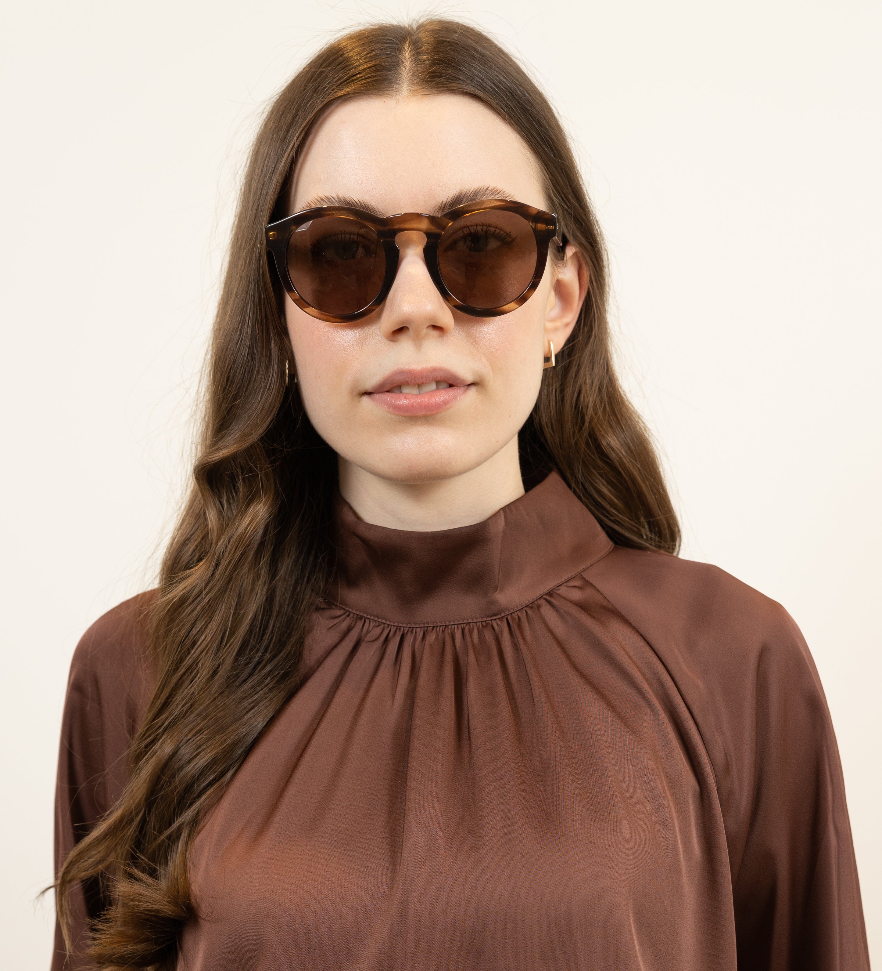 Katie Dark Brown Sunglasses
