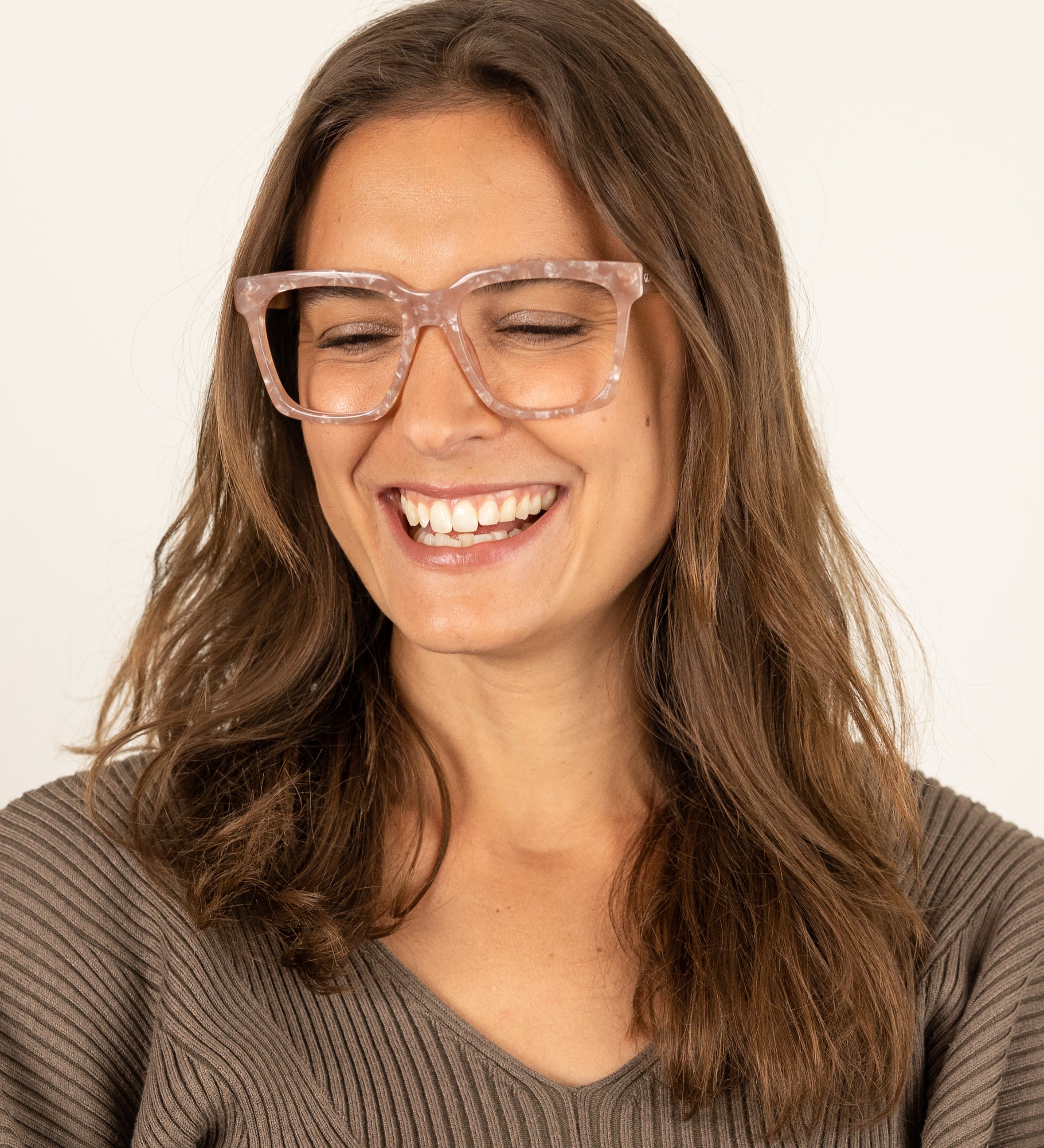 Therese Rose Quartz Blue Light